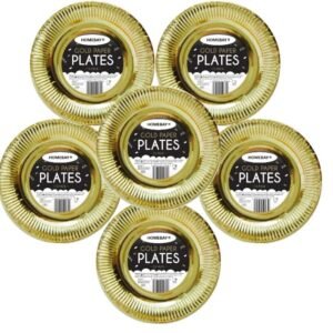Pack of 30 - Gold Paper Party Plates