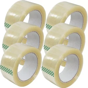 6 Pack - 48mm (2 Inch) x 60 Meter Packaging Tape - Clear